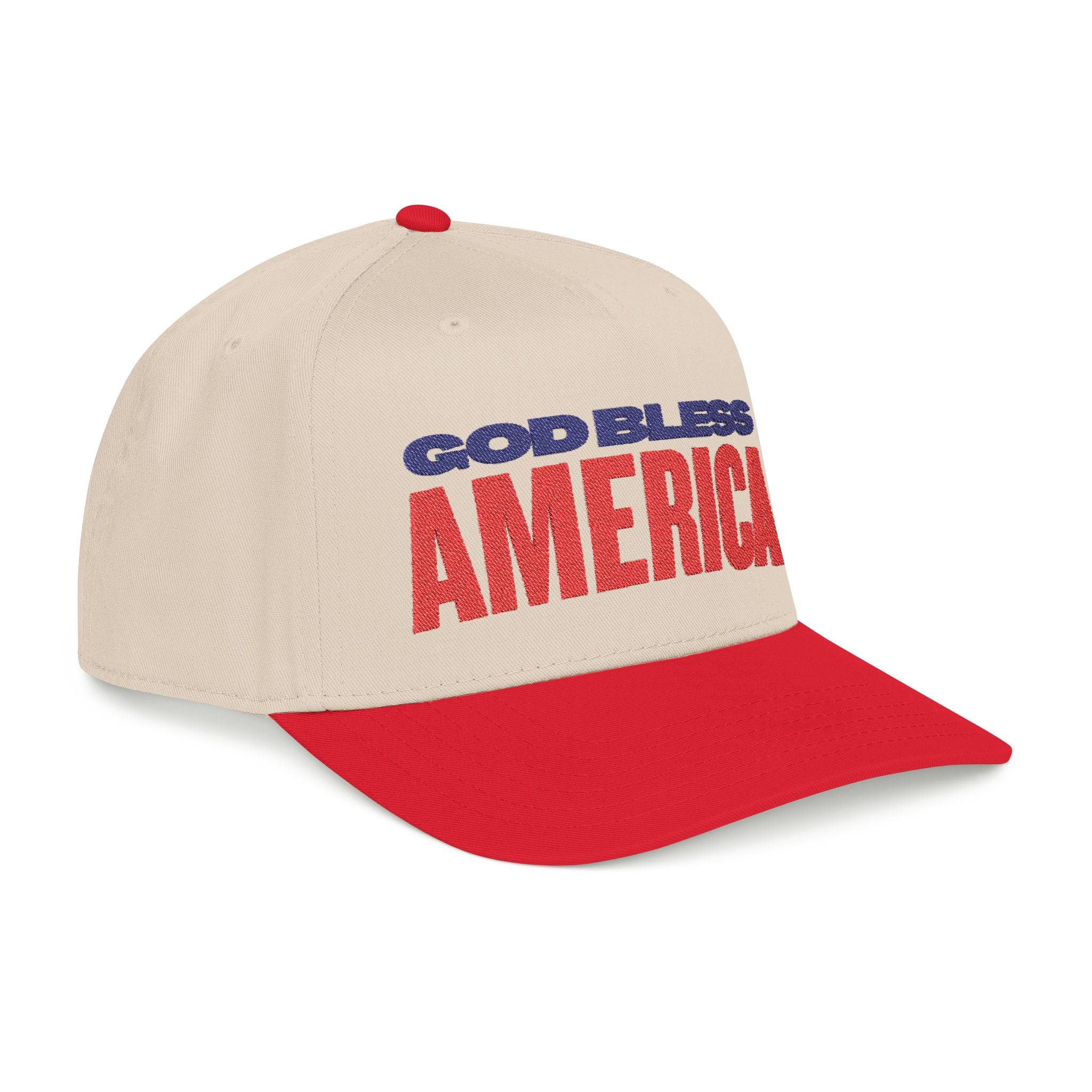 GOD BLESS AMERICA Mid Profile Baseball Cap