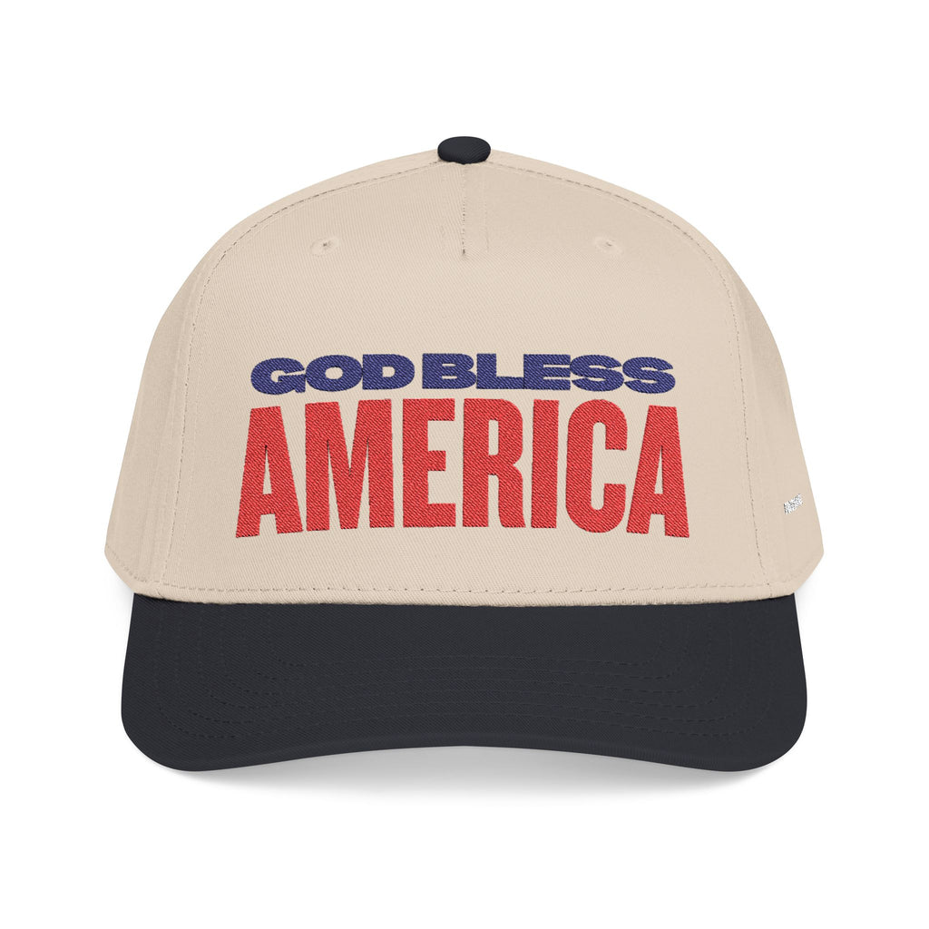 GOD BLESS AMERICA Mid Profile Baseball Cap