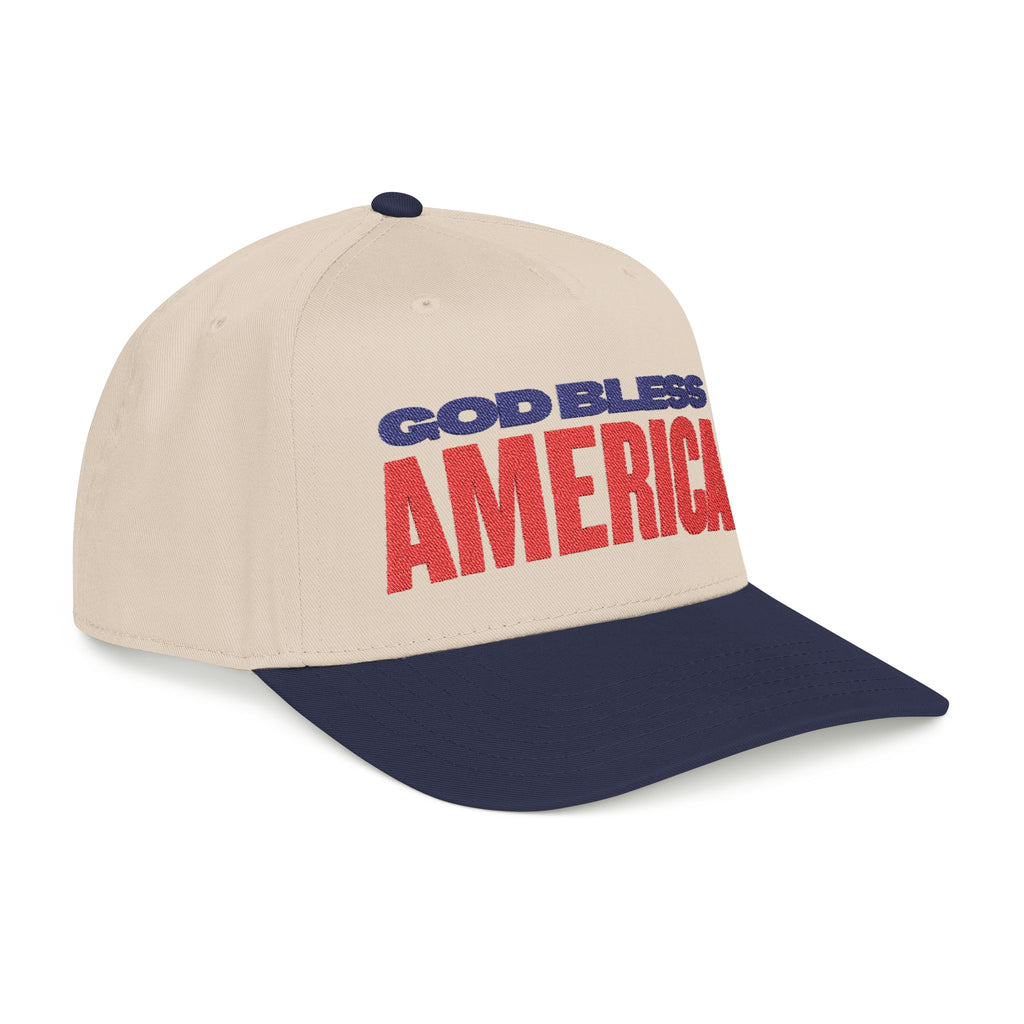 GOD BLESS AMERICA Mid Profile Baseball Cap